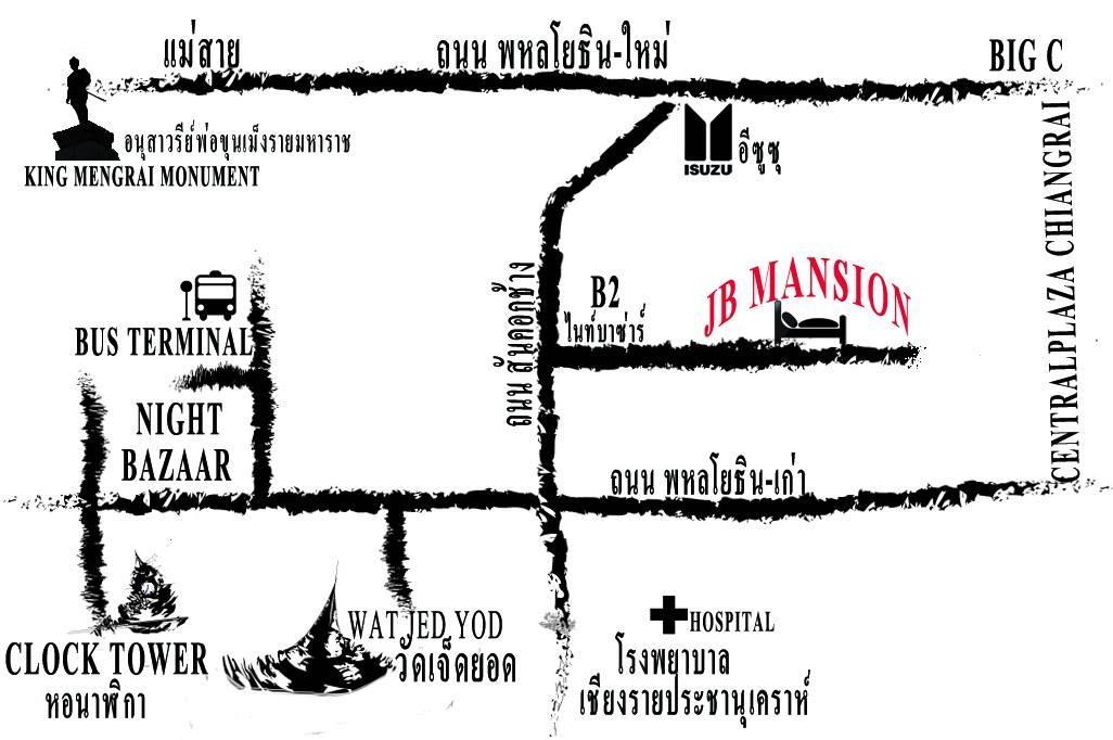 Jb Mansion Hotel Chiang Rai Exterior foto